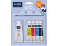 Gouache en tube, set de 5 tubes assortis