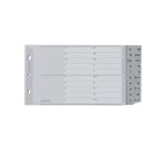 Intercalaires en plastique, A-Z, A5 paysage, PP, gris