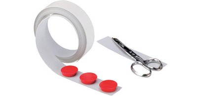 ruban magnétique blanc, autoadhésif, 35 mm x 5 m