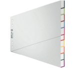 Intercalaire en plastique, A4 extra large, uni