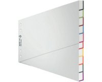 intercalaire en plastique, blanc, A4, extra large,