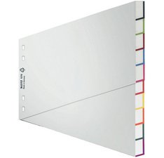 intercalaire en plastique, blanc, A4 extra large,