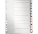 intercalaire en plastique, blanc, A4 extra large,