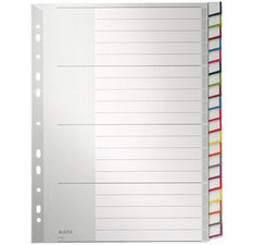 intercalaire en plastique, blanc, A4 extra large,