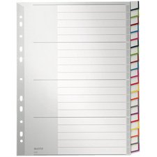 intercalaire en plastique, blanc, A4 extra large,