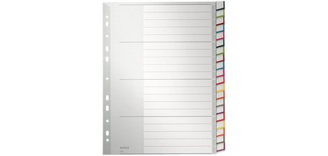 intercalaire en plastique, blanc, A4 extra large,
