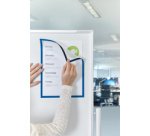 Cadre d'affichage magnétique, format A3, rouge