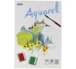 Bloc de papier aquarelle, 210 x 298 mm, contenu: 20