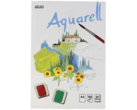 Blok aquarelpapier, 210 x 298 mm, inhoud: 20 vellen