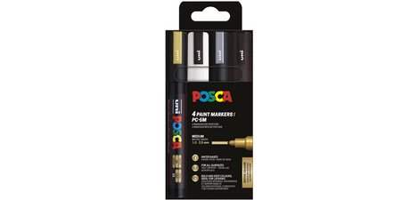 Marqueur à pigment PC-5M, étui de 8, couleurs chaudes