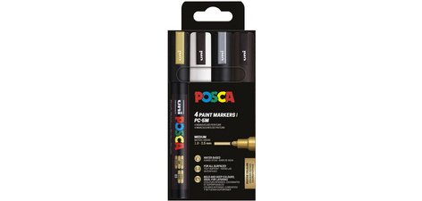 Marqueur à pigment PC-5M, étui de 8, couleurs chaudes