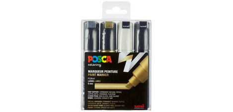 Marqueur à pigment PC-8K, étui de 8, assorti