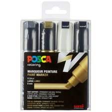 Marqueur à pigment PC-8K, étui de 8, assorti