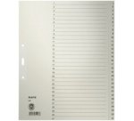 Intercalaires en papier naturel, numéroté, format A4