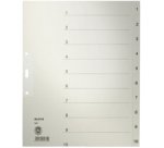 Intercalaires en papier naturel, numéroté, format A4