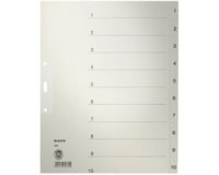 Intercalaires en papier naturel, numéroté, format A4