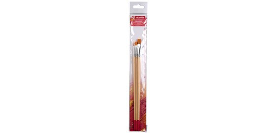 ROYAL TALENS Set de pinceaux plats, 3 pièces