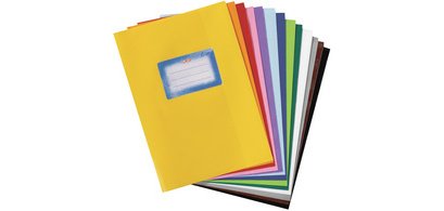 Protège-cahier format A5, gravé (paille), PP