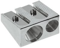 FABER-CASTELL Double taille crayon en Metall, argent