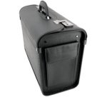 Valise pour pilotes 'Genova', similicuir, noir
