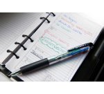 Stylo à bille 4 couleurs Reporter4, bleu-transparent