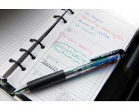 Stylo à bille 4 couleurs Reporter4, bleu-transparent