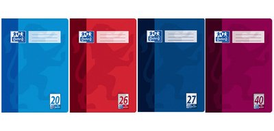 school notebook, A4 size, 22 lines / squared