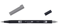 Feutre double pointe ABT DUAL BRUSH PEN, tons gris
