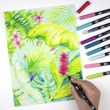 Viltstift met dubbele punt 'ABT DUAL BRUSH PEN', pasteltinten