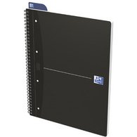 Schrift met integrale binding geruit A4-formaat - 'Smart Black'