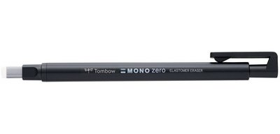 Tombow Mono Zero refill eraser, rectangular, tube of 2 pieces