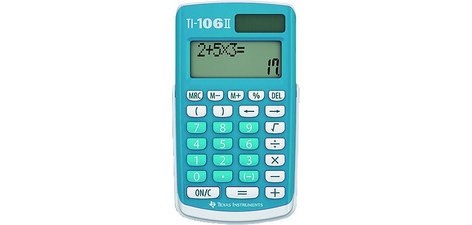 Calculatrice de poche TI-106 II