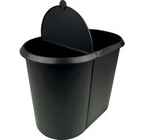 Corbeille à papier 'the double', oval, PE