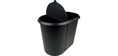 Corbeille à papier 'the double', oval, PE