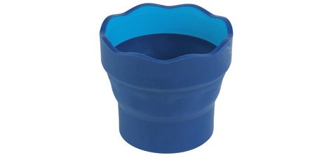 FABER-CASTELL Gobelet CLIC & GO, bleu