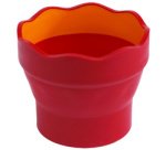FABER-CASTELL Gobelet CLIC & GO, rouge