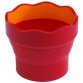 FABER-CASTELL Gobelet CLIC & GO, rouge