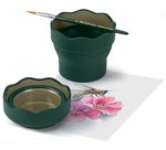 FABER-CASTELL Gobelet CLIC & GO, vert foncé