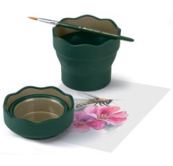FABER-CASTELL Beker CLIC & GO, donkergroen