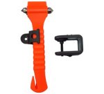 LEINA Marteau de secours, avec coupe ceinture, orange