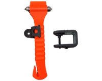 LEINA Marteau de secours, avec coupe ceinture, orange