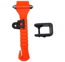 LEINA Marteau de secours, avec coupe ceinture, orange