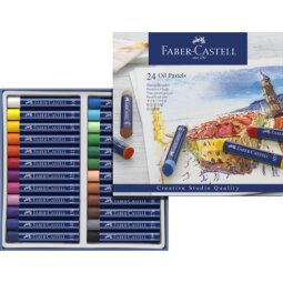 FABER-CASTELL Pastel à l'huile STUDIO QUALITY, étui de 24