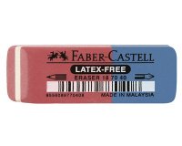 FABER-CASTELL Gomme combinée en caoutchouc 7070-40, rouge /