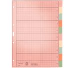 Intercalaires en papier naturel, blanc, A4, 10 touches