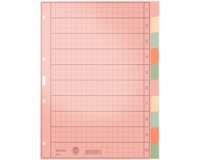 Intercalaires en papier naturel, blanc, A4, 10 touches