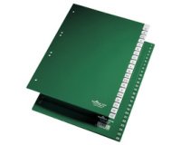 Plastic tabbladen, PP, 25 tabs