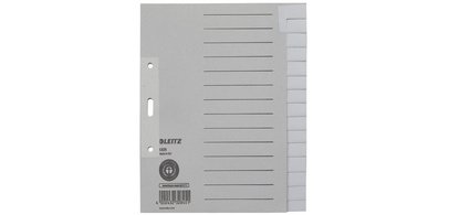 Tabbladen, naturel papier, A5, 15 tabs, wit
