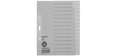 Intercalaires en papier naturel, blanc, A5, 15 touches