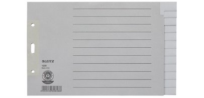 Registerkarten aus Naturpapier, weiß, A5 Querformat